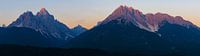 Mountain panorama at sunrise during golden hour | Dolomites, Italy