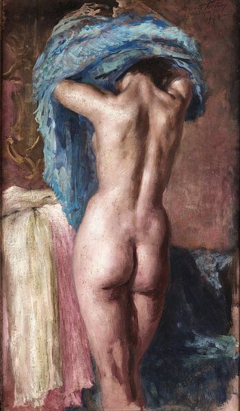 Mariano Fortuny y Madrazo, Weiblicher Akt von hinten - 1943 von Atelier Liesjes
