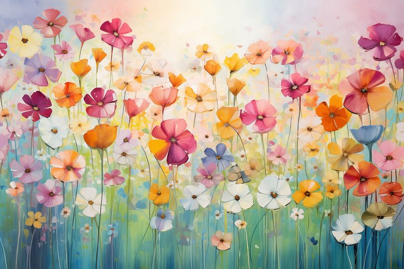 Colourful flowers by Bert Nijholt