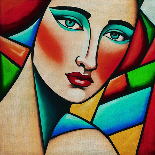 Porträts im expressionistischen Stil Nr.13 von Jan Keteleer