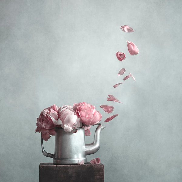 Pfingstrosen-Stillleben von Mariska Vereijken