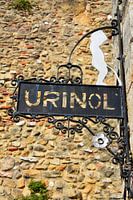 Signer les toilettes publiques à Lisbonne