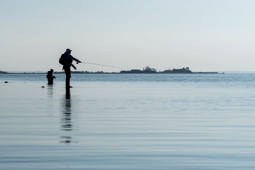 Pêcheurs à la mouche au Danemark par Liesbeth Vogelzang