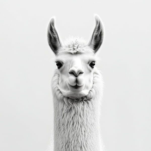 Lama blanc par Poster Art Shop