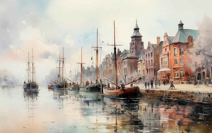 Port de la mer du Nord par Kees van den Burg