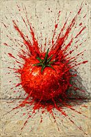 Eine explosive Tomate
