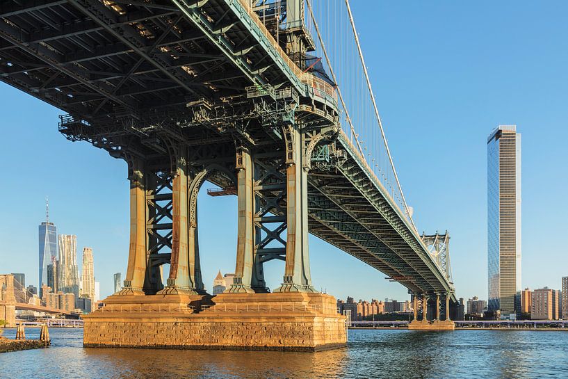 Skyline de Manhattan et Manhattan Bridge, New York, États-Unis par Markus Lange