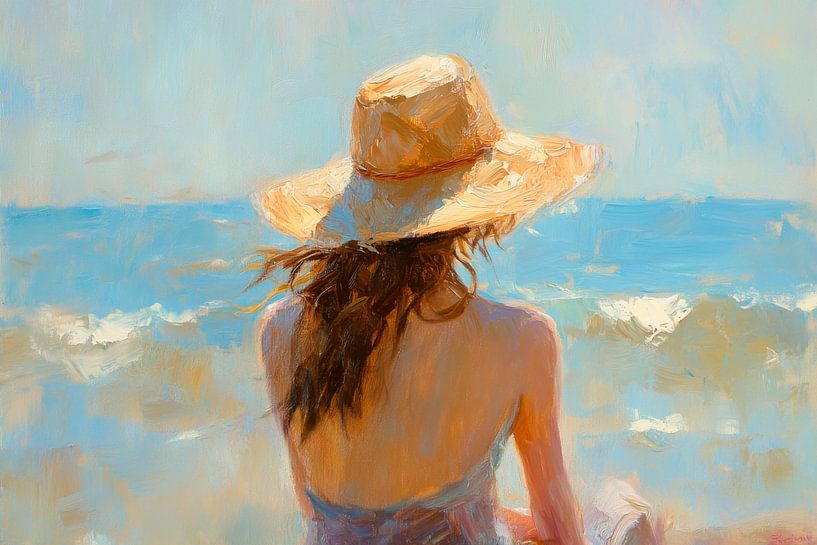 Moment de plage en été par Poster Art Shop