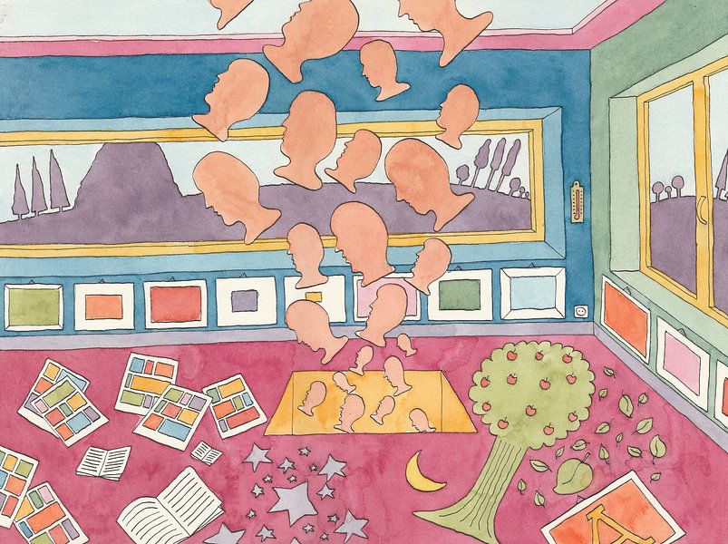 Flying Heads by Sandro Cocco