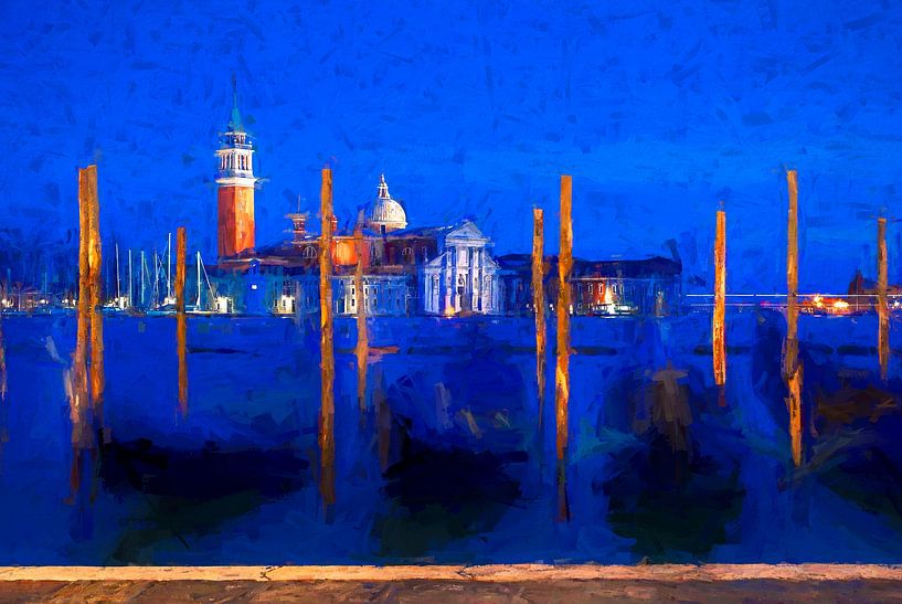 Magische nacht in Venetië van Joseph S Giacalone Photography