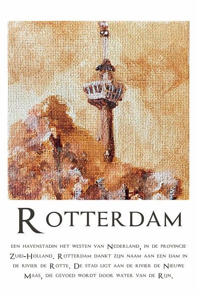 Euromast Rotterdam Port city by Krista Kitsz Art