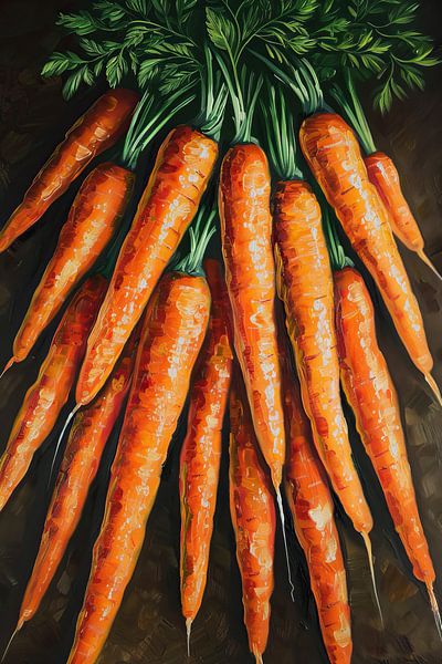 Painting Carrots by Eye catching paintings