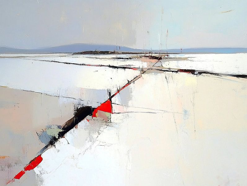 Rouge abstrait par Zen et Plus