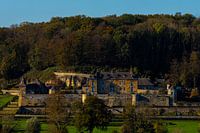 Chateau Neercanne from the Sint Pietersberg overlooking the Jeker valley in Maastricht