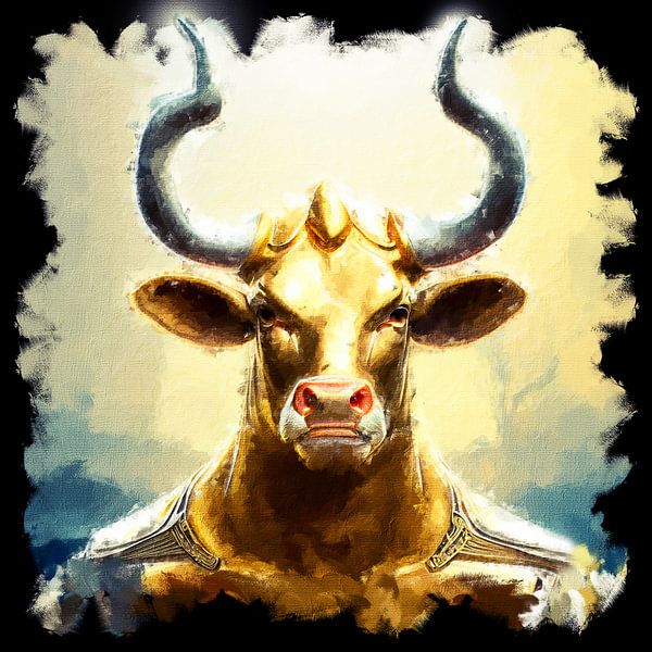 Die Kriegerin (Kunst, Serie Gold) von Art by Jeronimo