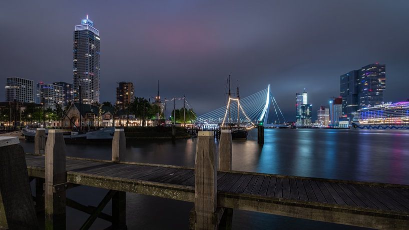 Rotterdam im Abendlicht von Alvin Aarnoutse