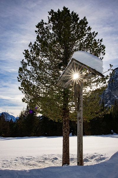 Jesus cross in the Reschberg meadows by Andreas Müller