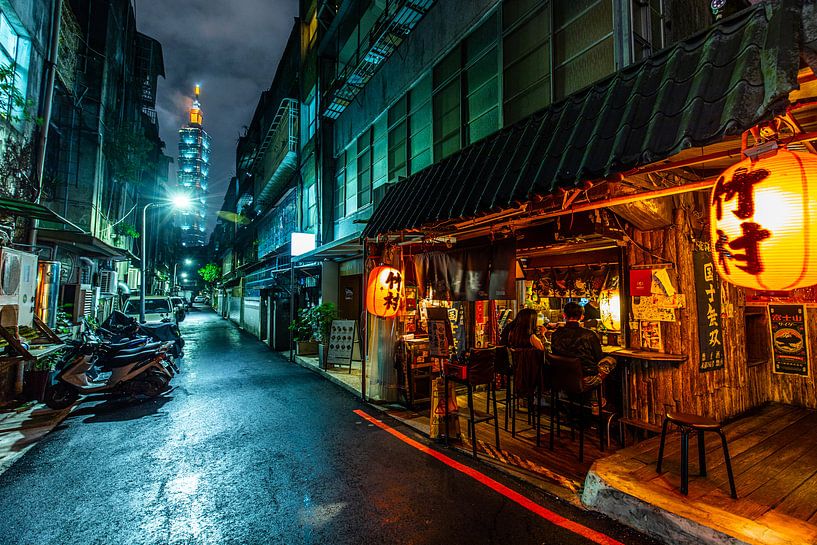 Taipei 101 Alley by Michel van Rossum