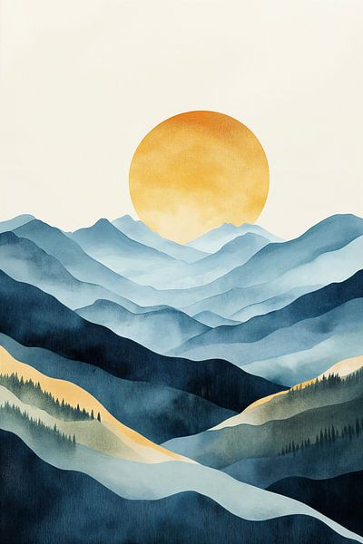 Blue Mountain Range by Studio BB