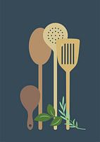 Cuisinière, louches