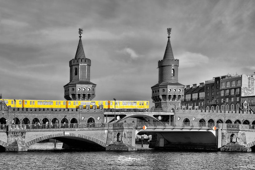 The Oberbaum Bridge Berlin by Joachim G. Pinkawa