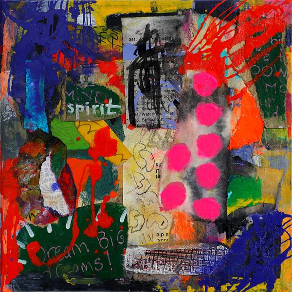 Gemälde in Mischtechnik &#039;Rainbow Spirit&#039; von SpeelseKunst