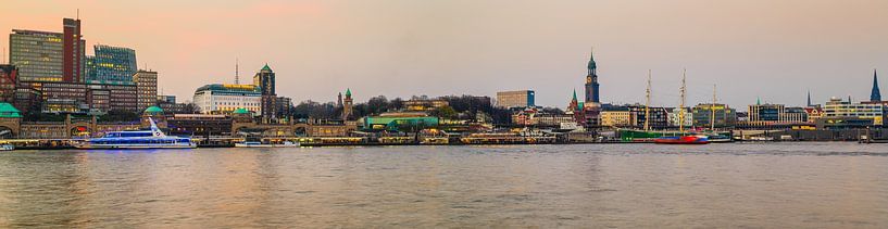 Skyline Hamburg Sankt Pauli von Ursula Reins