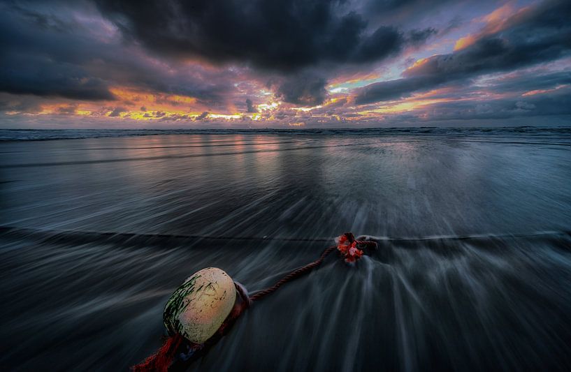 Strandfoto Holländische Küste von Mario Calma