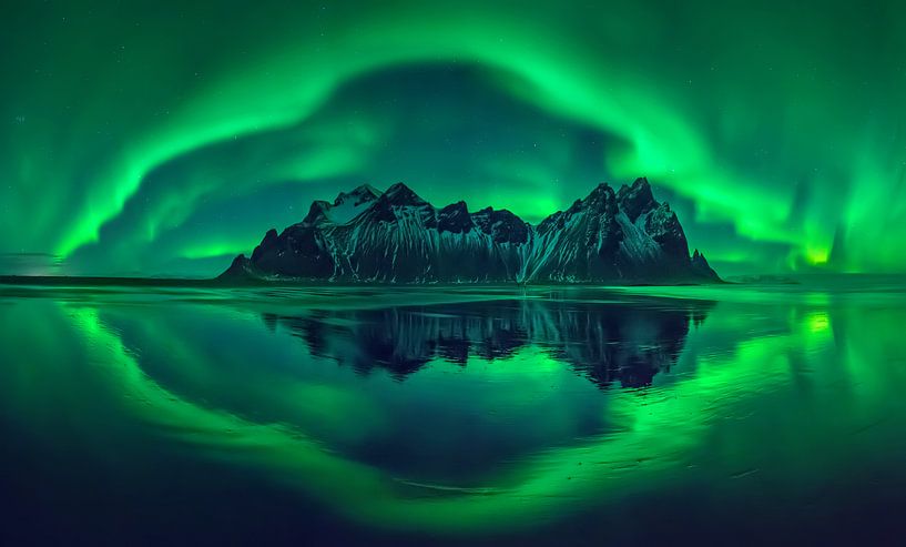 Vestrahorn aurora by Wojciech Kruczynski