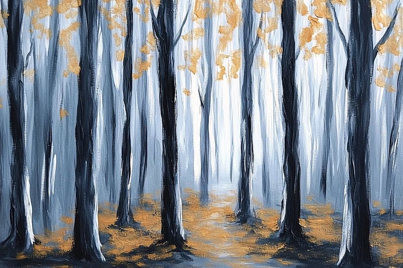 Forest in minimalist autumn style by Imperial Art House