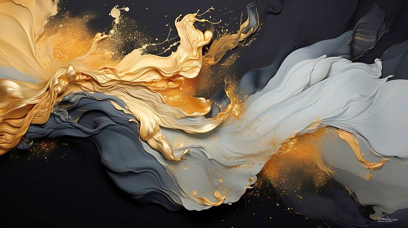 black-gold-silver by Gelissen Artworks