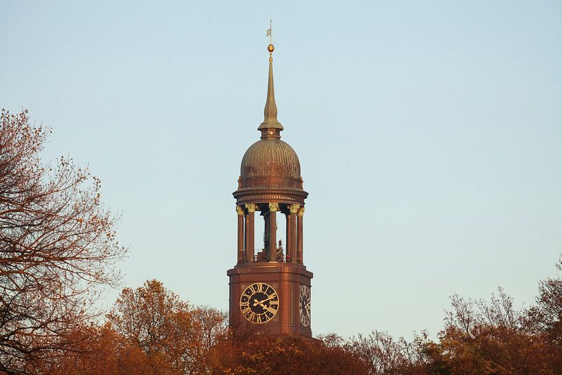Hamburg Michel in the evening light, Hamburg, Germany by Torsten Krüger