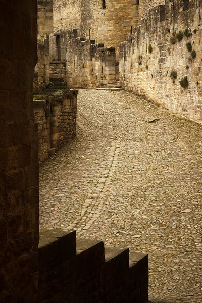 Steps of Carcassone, medieval city by Luis Boullosa