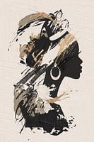 Schöne afrikanische Frau