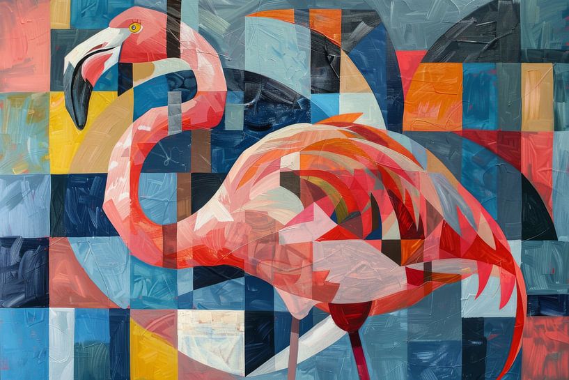 Flamant rose par Poster Art Shop