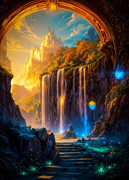 Grotte du monde fantastique par Ruzerin