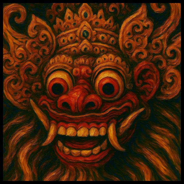 Der Geist von Barong - der balinesische Wächter des Gleichgewichts von Jaladri Atelier