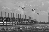 Sturmflutwehr Ostschelde schwarz-weiß