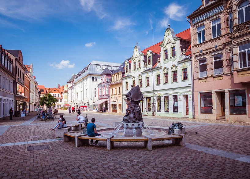Stadtzentrum von Döbeln in Sachsen von Animaflora PicsStock