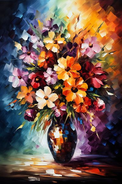 Bunter Blumenstrauß von Jacky