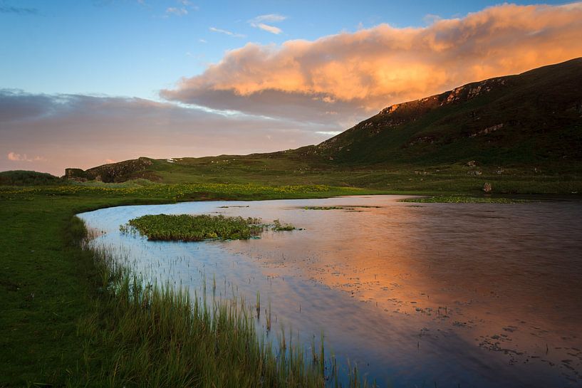 Sunset on a Loch near Tolsta by Luis Boullosa