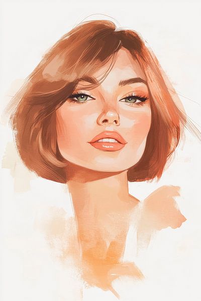 Sanfte Schönheit in Pastelltönen von Poster Art Shop