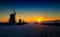Windmills in the winter morning (3)