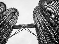 Detail of the Petronas Towers in Kuala Lumpur