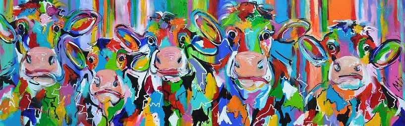 Vaches colorées par Kunstenares Mir M. Kolkman van der Klip