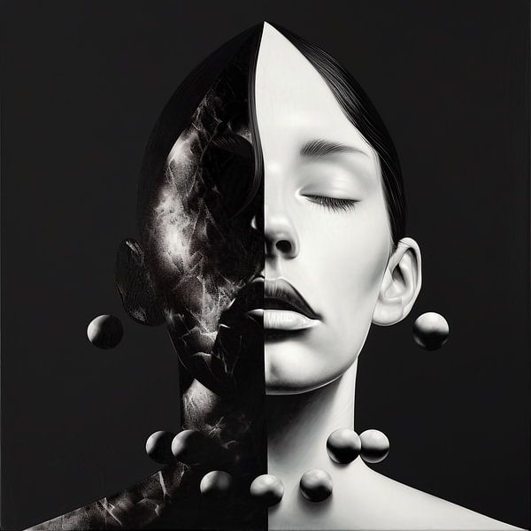 Ombre et lumière : la dualité du moi par Karina Brouwer