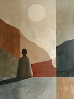 Daydreamer, modern und abstrakt in Erdtönen