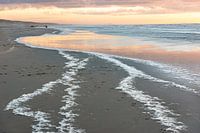 Holländische Küste bei Sonnenuntergang