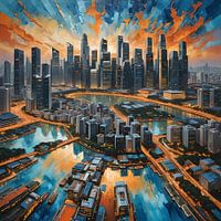 Skyline von Singapur