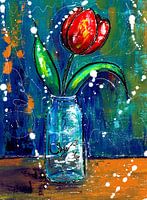 L'amour dans une bouteille en verre